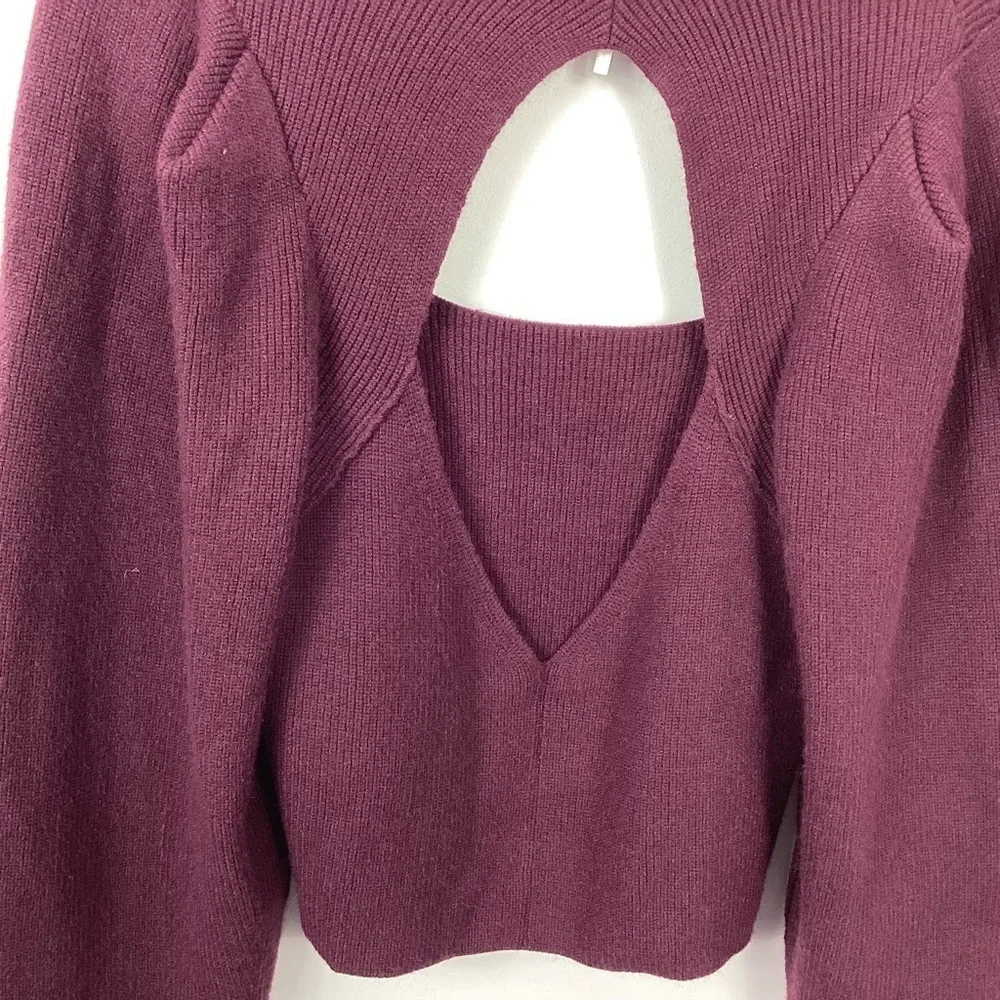 Free People Saffron Open Back Sweater Top Size Small NWT